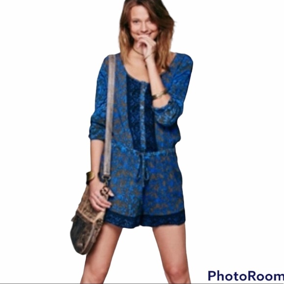 Free People Long Sleeve Resort Romper - Picture 3 of 16